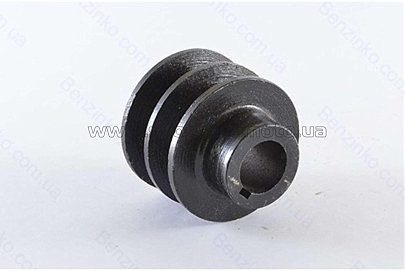 Шкив ремня ведомый 2-х ручейковый м/б 168F/170F (6,5/7Hp) (19mm) AMG