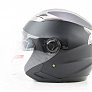 Шлем открытый+откидные очки BLD-708 М (57-58см), ЧЕРНЫЙ матовый
