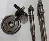 Редуктор (в сборе)   4T GY6 50   (короткий, под один амортизатор)   JH