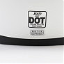 Шлем интеграл, закрытый (сертификация DOT)+откидные очки BLD-M67 М (57-58см), БЕЛЫЙ глянец