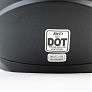 Шолом інтеграл, закритий (сертифікація DOT)+відкидні окуляри BLD-M67 М (57-58см), ЧОРНИЙ матовий