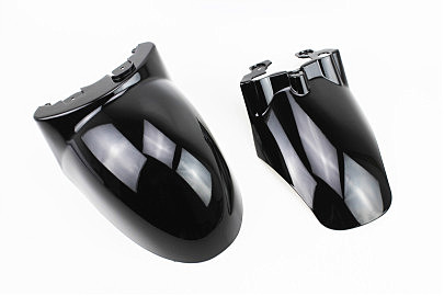 Yamaha VINO SA26 — 4т пластик — к-кт крашеные 8 деталей, ЧЕРНЫЙ