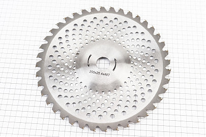 Нож 40Тх255mm победитовые зубья, "тарелка", Тип 2