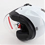 Шлем открытый+откидные очки BLD-708 S (55-56см), БЕЛЫЙ глянец