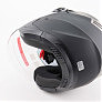 Шлем открытый+откидные очки BLD-708 S (55-56см), ЧЕРНЫЙ матовый
