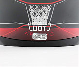 Шлем интеграл, закрытый (сертификация DOT)+откидные очки BLD-M67 L (59-60см), ЧЕРНЫЙ/КРАСНО-СЕРЫЙ