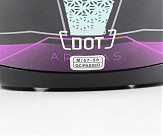 Шлем интеграл, закрытый (сертификация DOT)+откидные очки BLD-M67 М (57-58см), ЧЕРНЫЙ/ФИОЛЕТОВО-БИРЮЗОВЫЙ