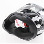 Шлем кроссовый/эндуро/АТV со стеклом BLD-819-7 М (57-58см),  ЧЕРНЫЙ/СЕРО-СИНИЙ