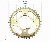 Зірка задня RS125 - 428-38T - d=64; 4отв.*80mm 
