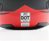 Шлем интеграл, закрытый (сертификация DOT)+откидные очки BLD-M61 S (55-56см), ЧЕРНО-КРАСНЫЙ (флюоресцентный)