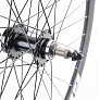 Колесо 26" заднее V/Disk-brake, обод и втулка 14Gx36H алюминиевые, пром-подшипники 6200 2RS, под вольнобег, крепл. эксцентрик, "GRAVITY"