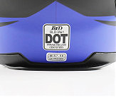 Шлем интеграл, закрытый (сертификация DOT)+откидные очки BLD-M61 M (55-56см), ЧЕРНО-СИНИЙ (флюоресцентный)