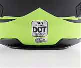 Шлем интеграл, закрытый (сертификация DOT)+откидные очки BLD-M61 M (55-56см), ЧЕРНО-ЖЕЛТЫЙ (флюоресцентный)