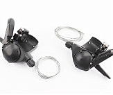 Перемикачі (грипшифт) 3x8 швидкості, чорні SL-KD-30