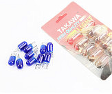 Лампа повороту (синя без цоколя) 12V / 3W T10, 10 шт.