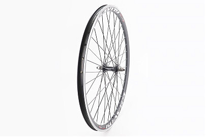 Колесо 26" переднее V-brake, обод "капля" алюминиевый, втулка 14Gx36H, крепл. гайка, "GRAVITY"