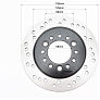 Диск тормозной задний D=190mm, черный