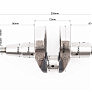 Коленвал 178F (Dшейки-36mm, H-103,3mm) под шлиц