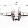 Колінвал 178FA ZUBR (Dшийки-38mm,  H-103mm) під шліць