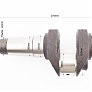 Коленвал R185N/R190N (Dболта-М12x1,5, Dшейки-52mm, H-107mm)