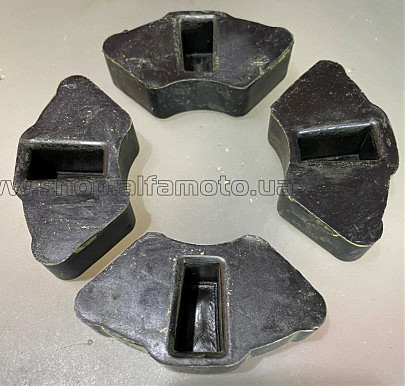 Резинка демпферная   Zongshen, Lifan 125/150   (4 шт, силикон, черные) VDK