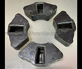 Резинка демпферная   Zongshen, Lifan 125/150   (4 шт, силикон, черные) VDK