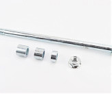 V200-F2 V250-F2 Ось колеса заднего d17mm; L305mm + 3 втулки + гайка