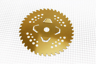 Нож 40Тх255mm победитовые зубья "лепесток", "GOLD"