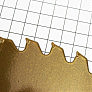 Нож 40Тх255mm победитовые зубья "лепесток", "GOLD"