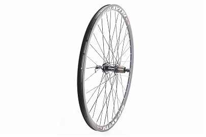 Колесо 29" заднее Disk-brake, обод "капля" и втулка 14Gx36H алюминиевые NECO MS37R, под кассету 8-9зв, крепл. эксцентрик, "GRAVITY"