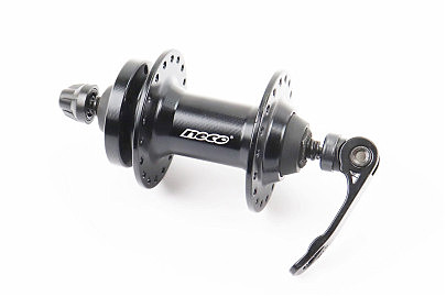Втулка передняя MTB алюминиевая 14Gx36H, Disk-brake, крепл. эксцентрик, чёрная MS37F