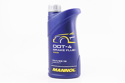 Тормозная жидкость синтетическая "DOT4", 1L