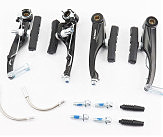 Тормоз V-brake 110мм (2 колеса), алюминиевый, чёрный LV12DG