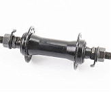 Втулка передняя MTB 14Gx36H, Disk-brake (резьба), крепл. гайка, чёрная SF-A07F