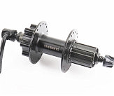 Втулка задняя MTB алюминиевая 14Gx36H под кассету 8-10зв, Disk-brake Center Lock, крепл. эксцентрик, чёрная FH-TX506