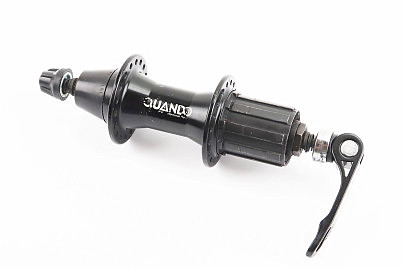 Втулка задняя MTB алюминиевая 14Gx36H под кассету 8-10зв, V-brake, крепл. эксцентрик, чёрная KT-W5ER