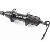 Втулка задняя MTB алюминиевая 14Gx36H под кассету 8-10зв, V-brake, крепл. эксцентрик, чёрная KT-W5ER