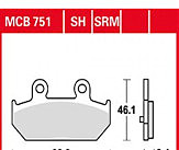 Гальмівна колодка TRW MCB751SRM