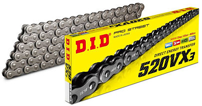 Привідний ланцюг 520VX3 Steel DID 520VX3-120ZB 120х520