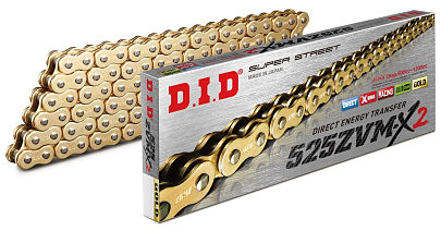 Привідний ланцюг 525ZVM-X2 Gold DID 525ZVM-X2 G&G-128ZB 128х525