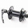Втулка передняя MTB алюминиевая 14Gx36H, Disk-brake, крепл. эксцентрик, чёрная MS31F