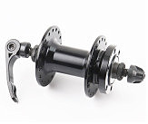 Втулка передняя MTB алюминиевая 14Gx36H, Disk-brake, крепл. эксцентрик, чёрная MS31F