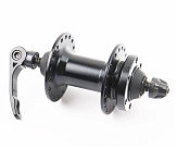 Втулка передняя MTB алюминиевая 14Gx36H, Disk-brake, крепл. эксцентрик, чёрная MS37F