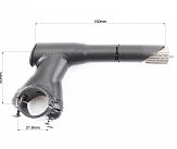 Вынос руля MTB 22,2х31,8х60х150мм, чёрный HS059