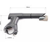 Вынос руля MTB 25,4х31,8х60х150мм, чёрный HS059