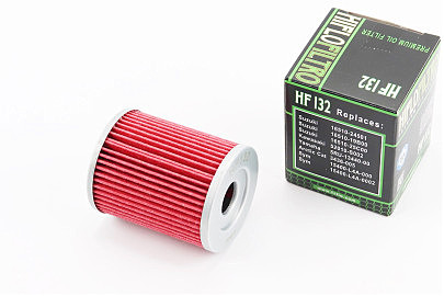 Фильтр-элемент масляный HF132 (55x44мм) Suzuki DR125, DR200, DR-Z125, Burgman AN250/AN400, Yamaha YP400, Morphous CP250, Kawasaki KLX125, ATV 250/300