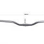 Руль MTB 25,4х600мм, алюминиевый, чёрный