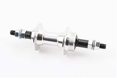Втулка задняя MTB алюминиевая 14Gx36H под вольнобег, V-brake, 2 пром-подшипники 6200 2RS, крепл. гайка, FB-A201B