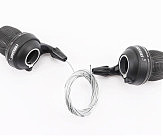 Перемикачі (грипшифт) 3x7 швидкості, чорні CR-SH100