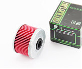 Фільтр-елемент масляний HF113 (50x38 мм) HONDA CBF 250/HONDA VT 125 C Shadow/HONDA XL 125 V Varadero, HONDA TRX 200/350/400/450